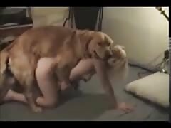 Beautiful blonde teen beastiality sex with dog