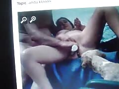 Webcam slut got her pussy eaten by dog