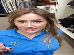 Cumshot on Walmart Manager